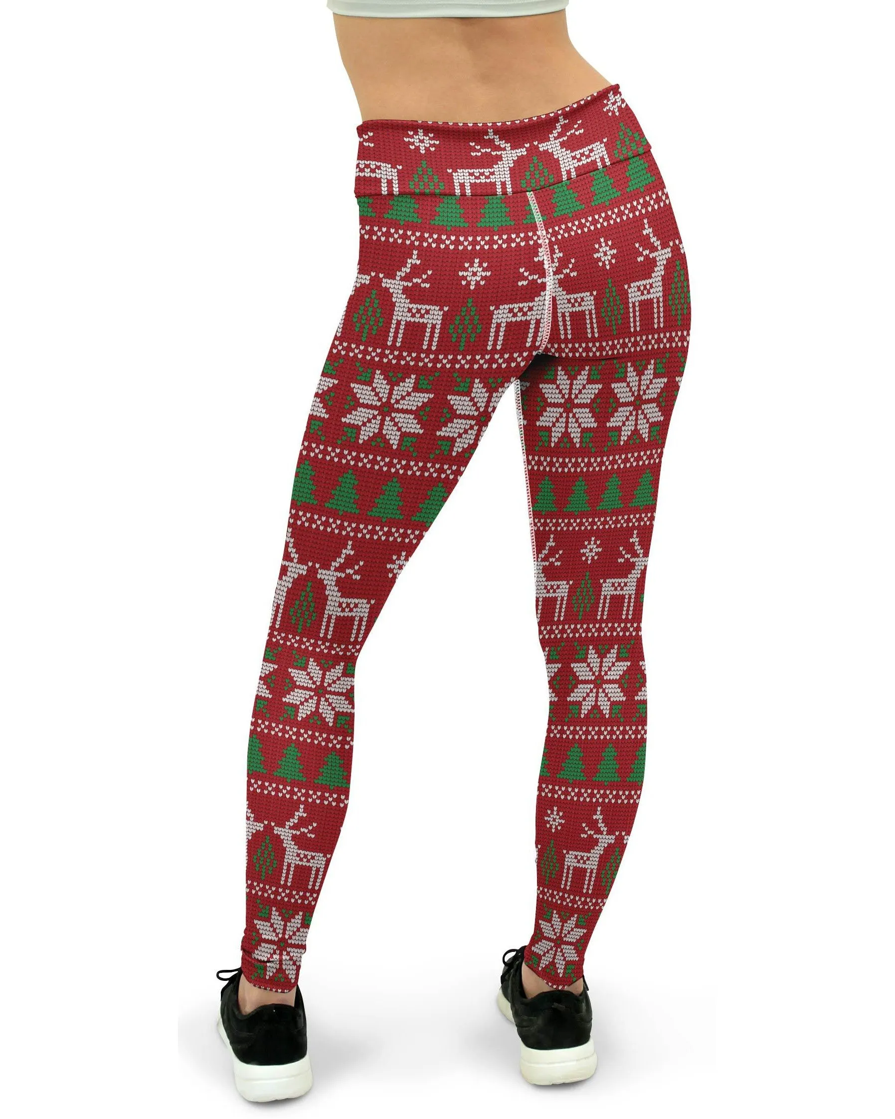 Red Ugly Christmas Yoga Pants