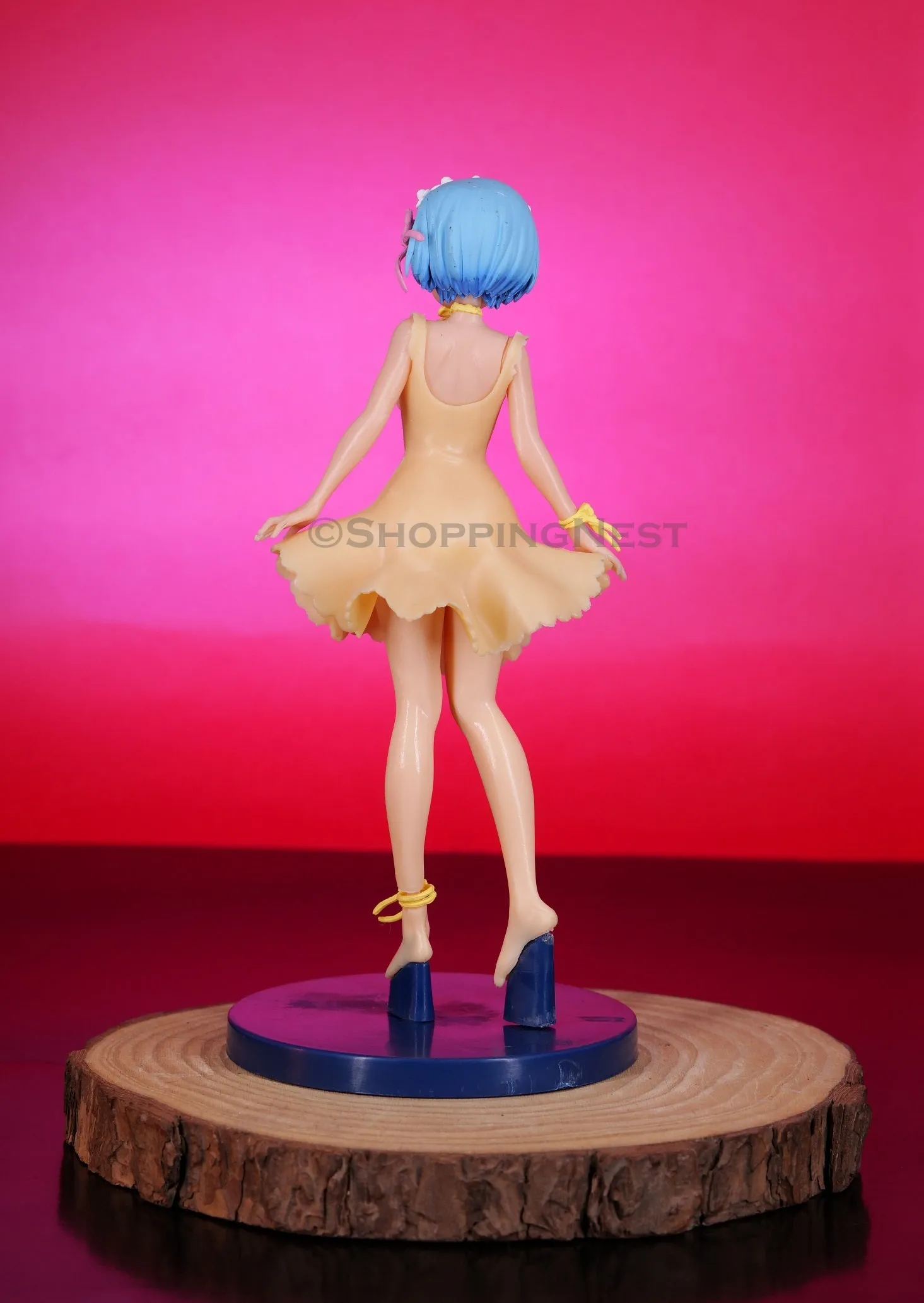 Rem with Yellow Dress Action Figurine Collectable PVC Anime Figurine Collectible | 20 Cm |