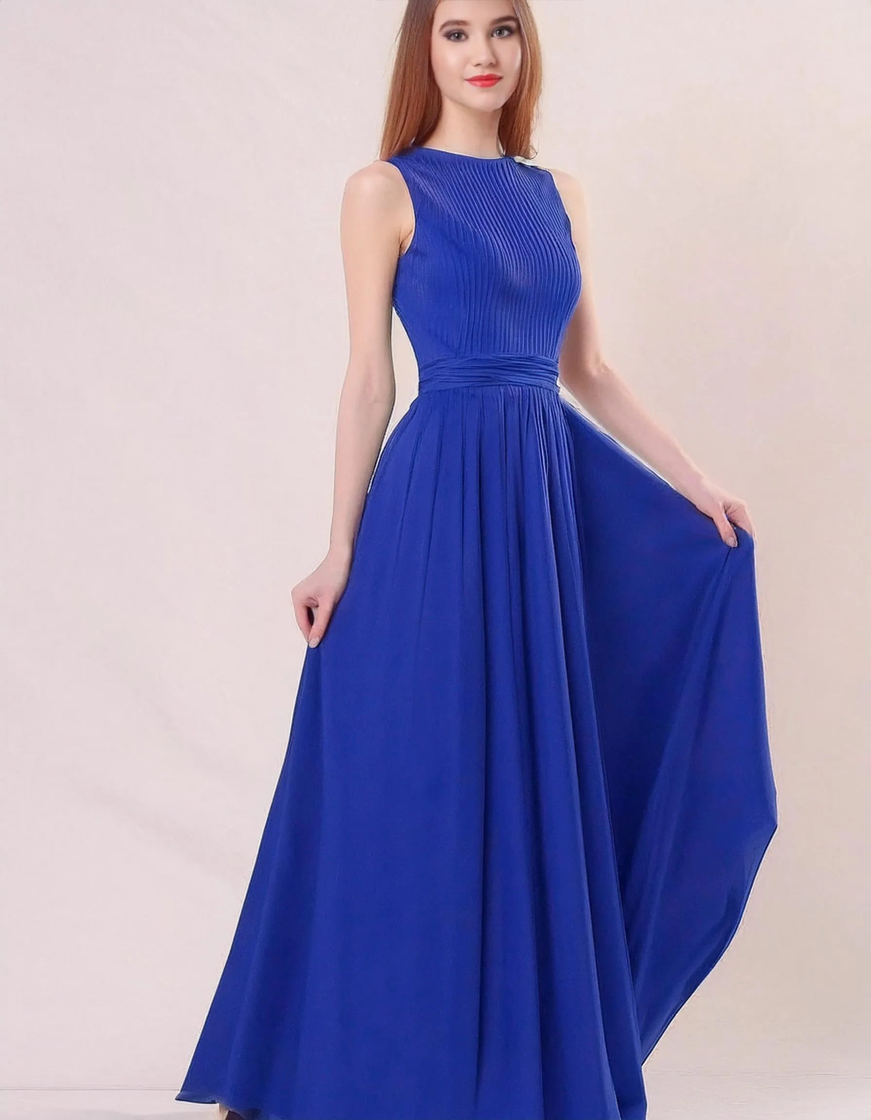 Royal Cobalt Evening Gown