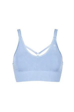 RUN & RELAX // LEYLA YOGA BAMBOO BRA - ICE BLUE