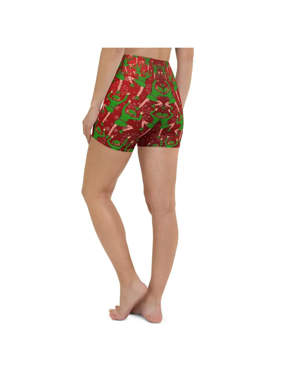 Santa's Elves Yoga Shorts