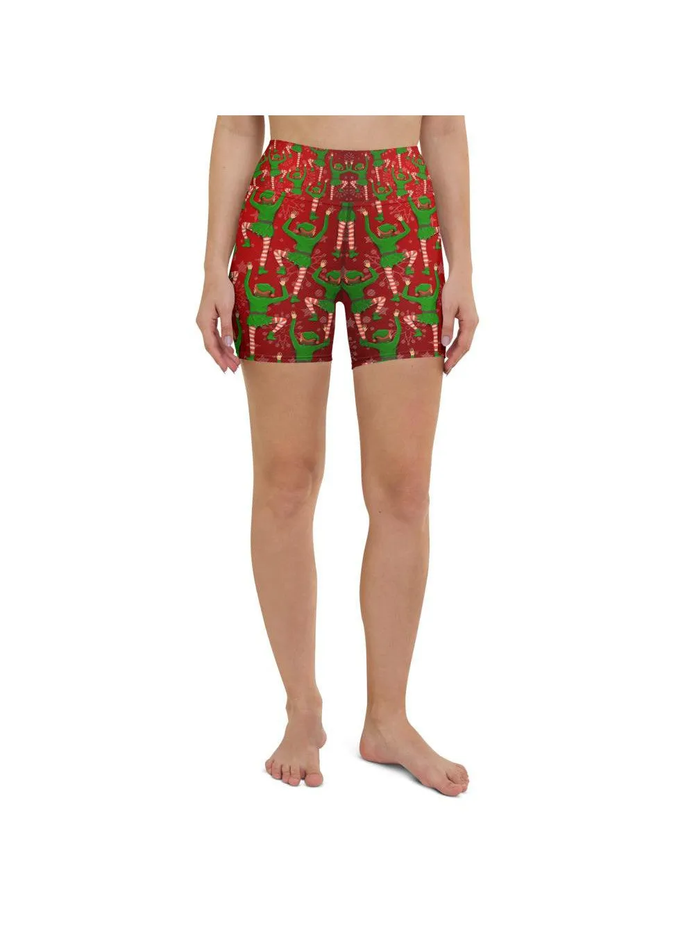 Santa's Elves Yoga Shorts