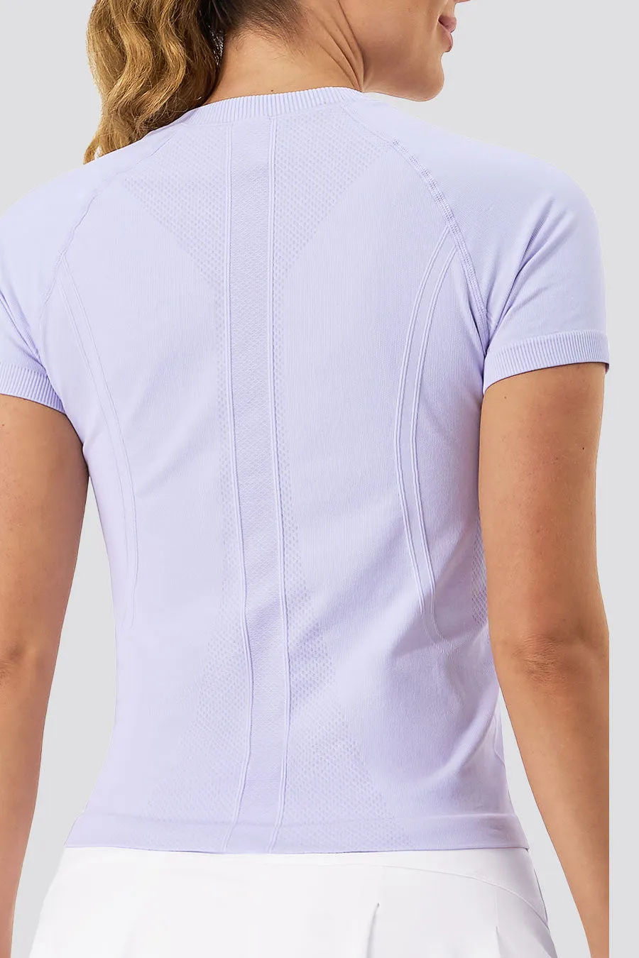 Seamless Short Sleeve Yoga Tops