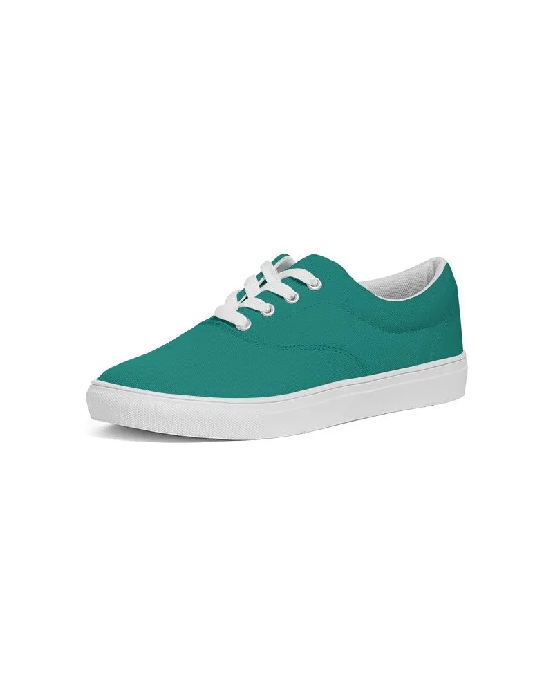 Shaded Blue-Green Canvas Sneakers | Men's | C100M0Y50K30