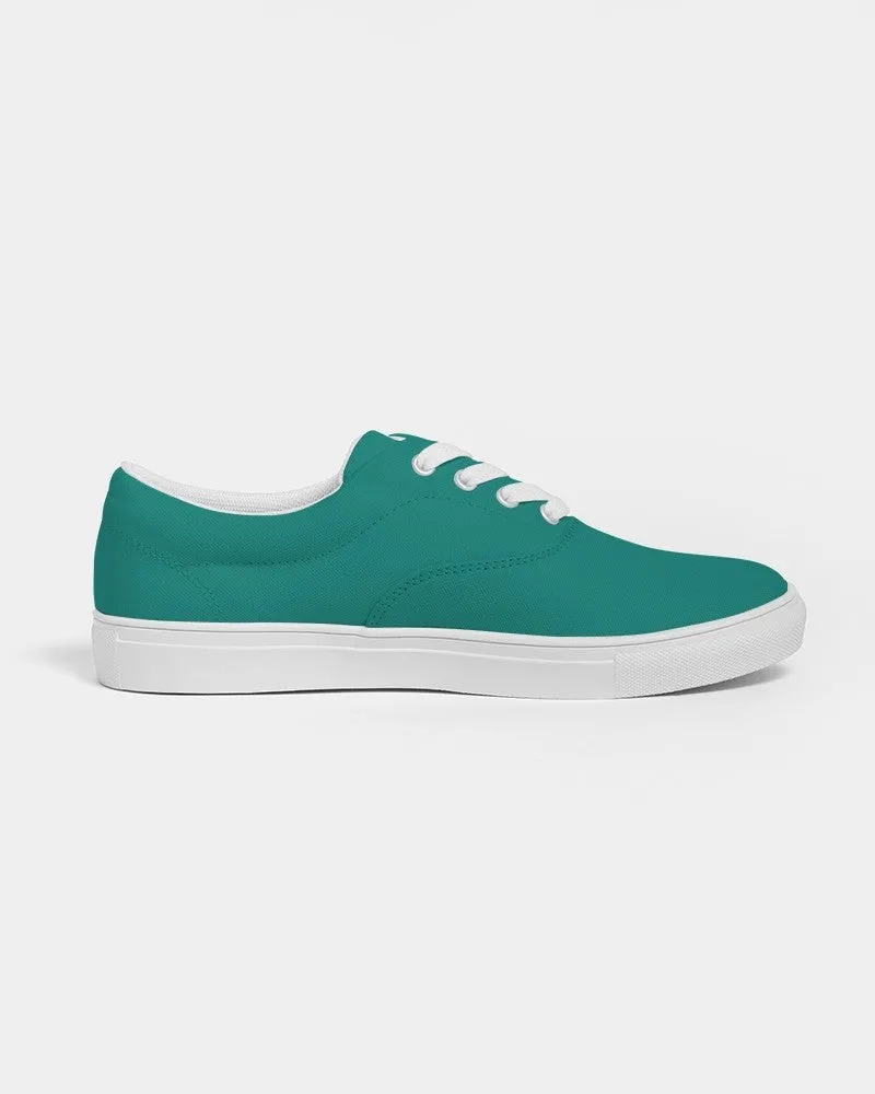 Shaded Blue-Green Canvas Sneakers | Men's | C100M0Y50K30