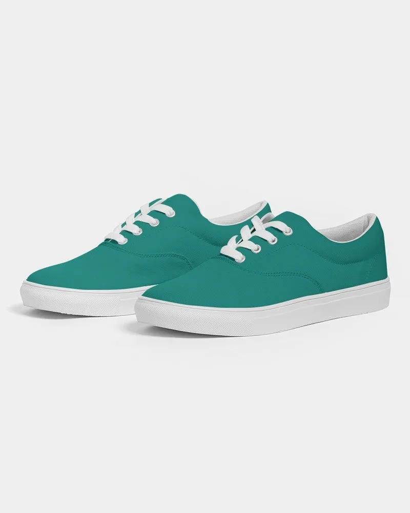 Shaded Blue-Green Canvas Sneakers | Men's | C100M0Y50K30