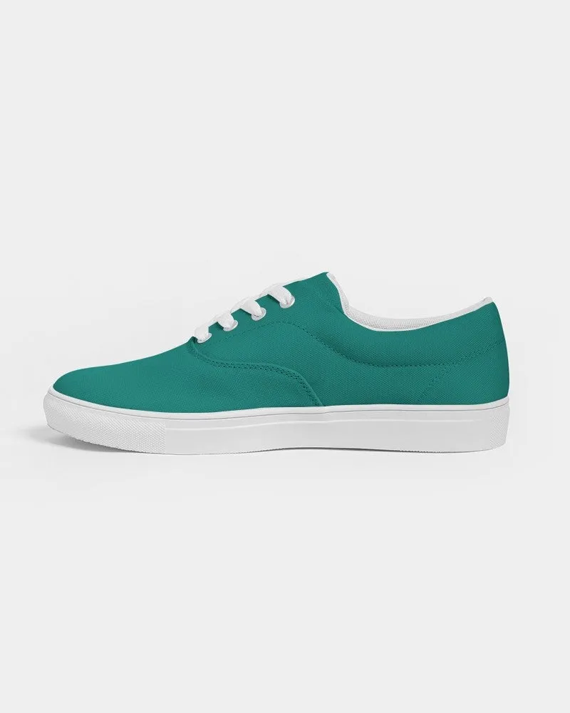 Shaded Blue-Green Canvas Sneakers | Men's | C100M0Y50K30