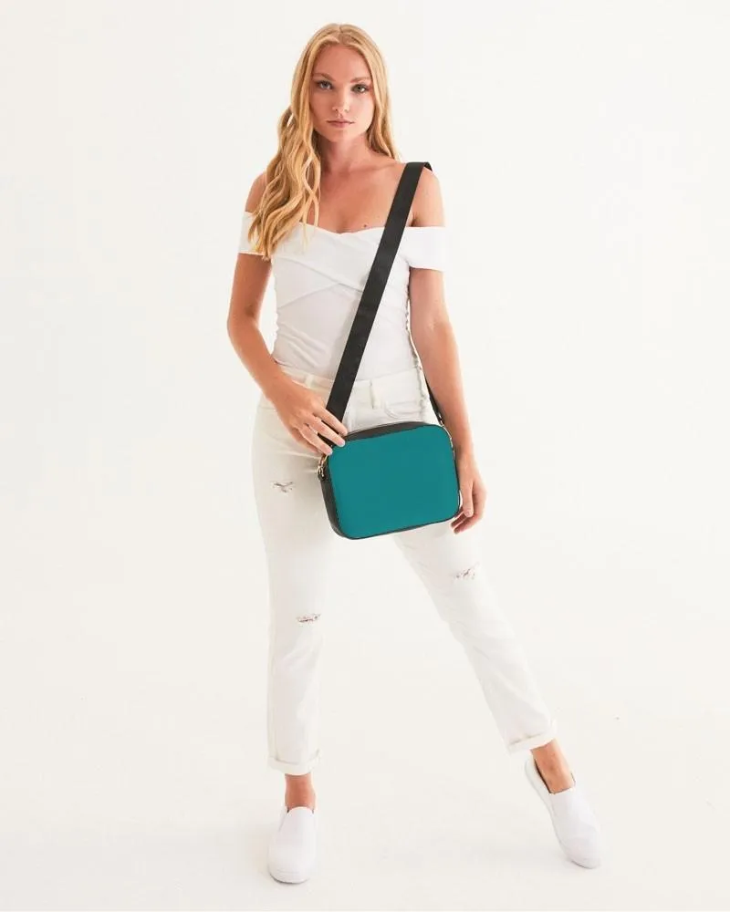 Shaded Blue-Green Crossbody Bag | C100M0Y38K30