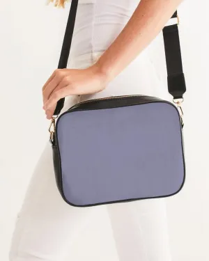 Shaded Pale Pastel Blue Gray Crossbody Bag | C30M30Y0K30