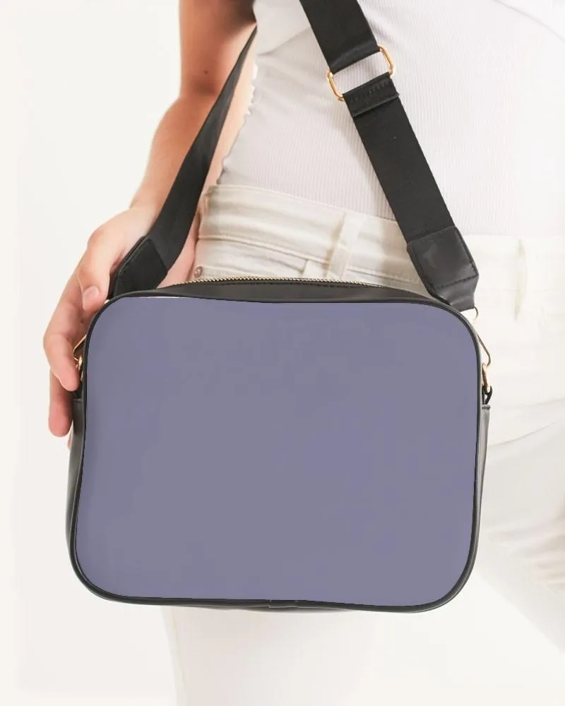 Shaded Pale Pastel Blue Gray Crossbody Bag | C30M30Y0K30