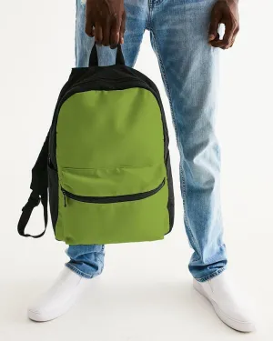 Shaded Warm Green Canvas Backpack | C38M0Y100K30