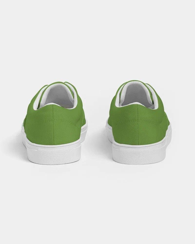 Shaded Warm Green Canvas Sneakers | Men's | C50M0Y100K30