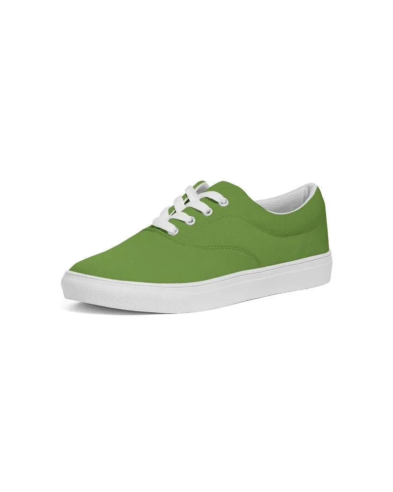 Shaded Warm Green Canvas Sneakers | Men's | C50M0Y100K30