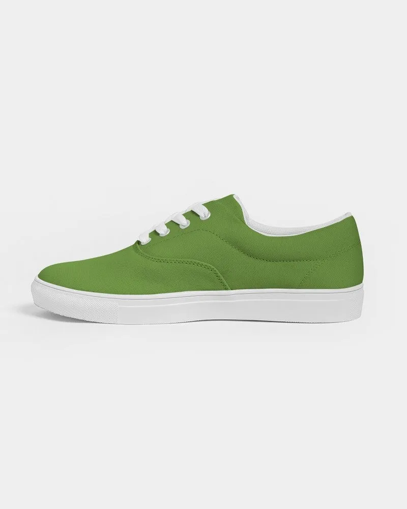 Shaded Warm Green Canvas Sneakers | Men's | C50M0Y100K30