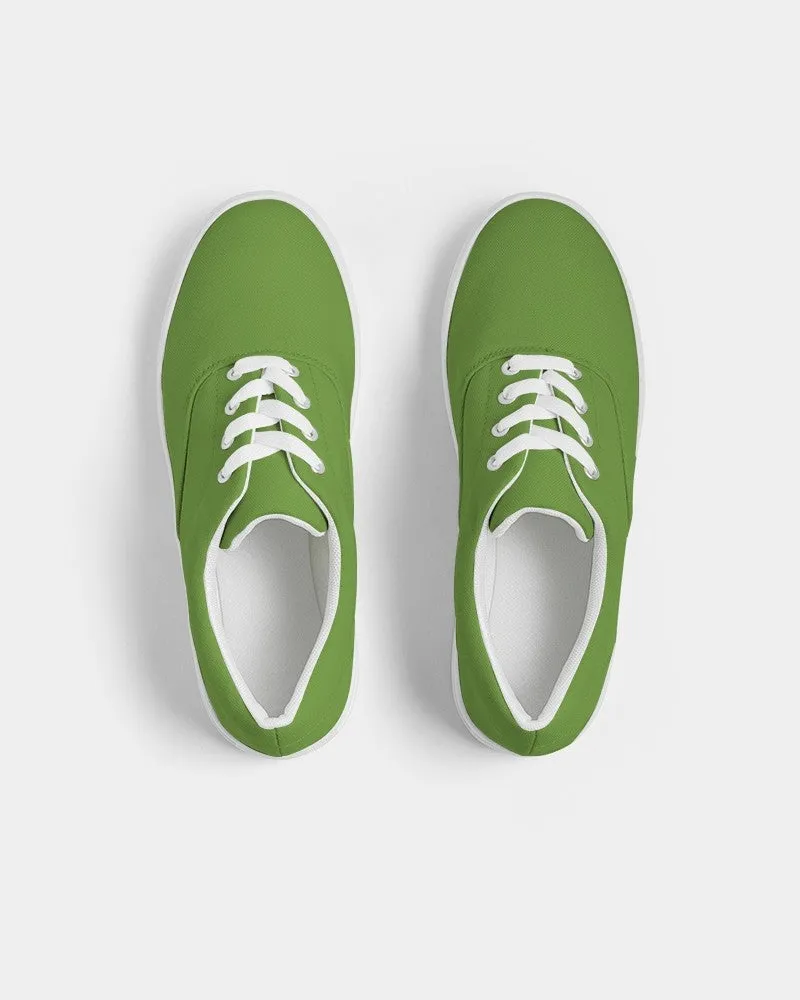 Shaded Warm Green Canvas Sneakers | Men's | C50M0Y100K30