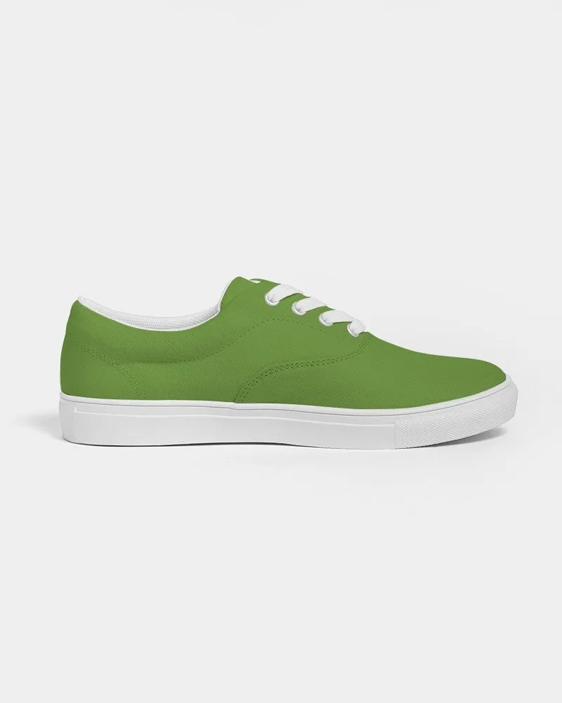 Shaded Warm Green Canvas Sneakers | Men's | C50M0Y100K30