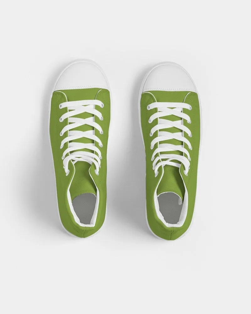 Shaded Warm Green High-Top Canvas Sneakers | Men's | C38M0Y100K30