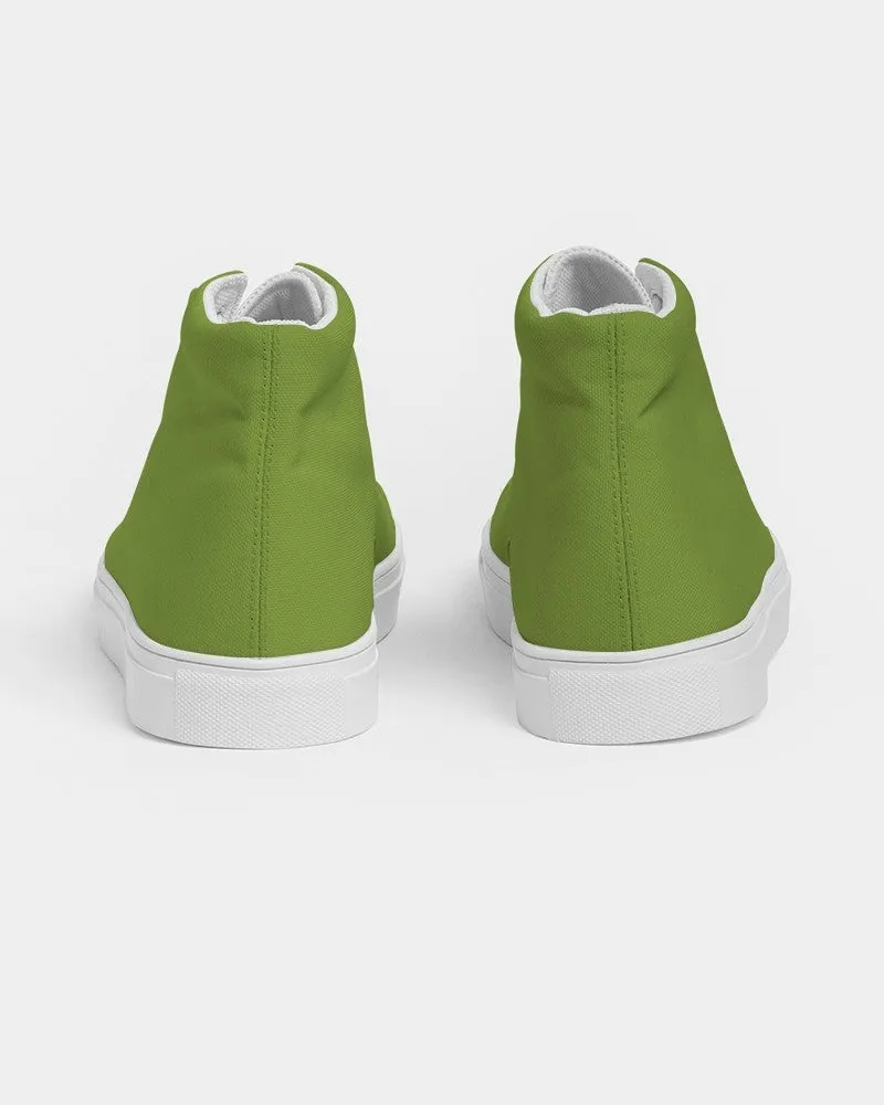 Shaded Warm Green High-Top Canvas Sneakers | Men's | C38M0Y100K30