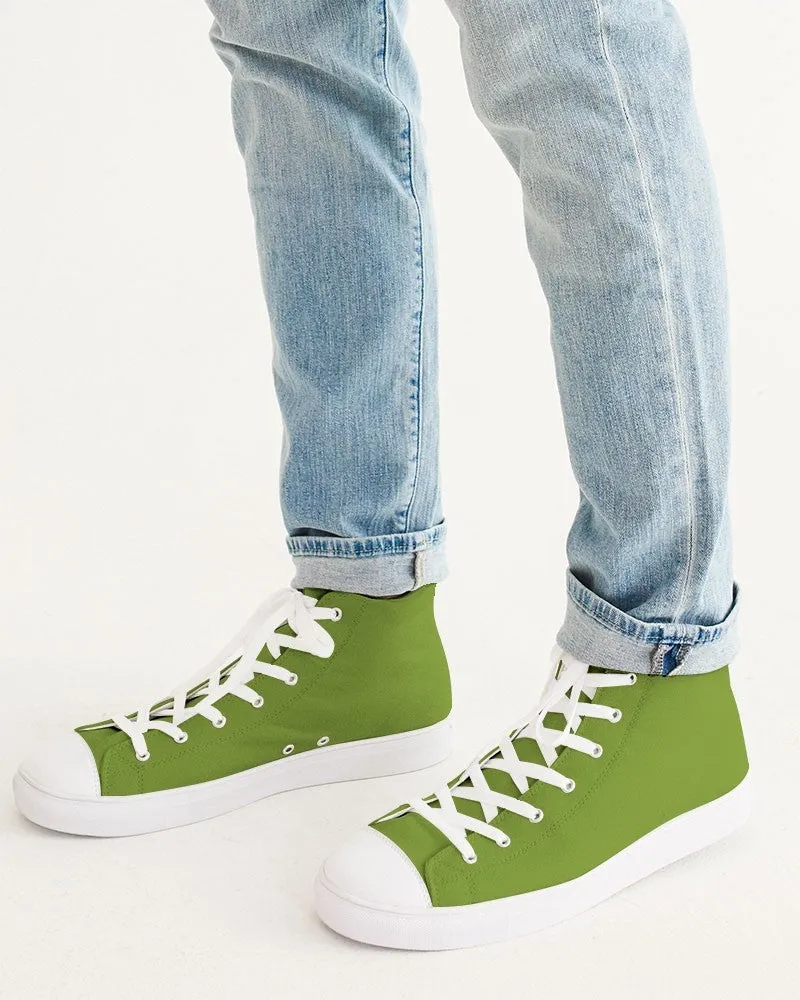 Shaded Warm Green High-Top Canvas Sneakers | Men's | C38M0Y100K30