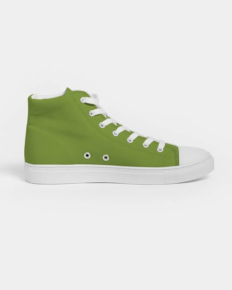 Shaded Warm Green High-Top Canvas Sneakers | Men's | C38M0Y100K30