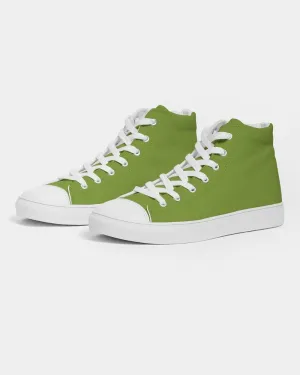 Shaded Warm Green High-Top Canvas Sneakers | Men's | C38M0Y100K30