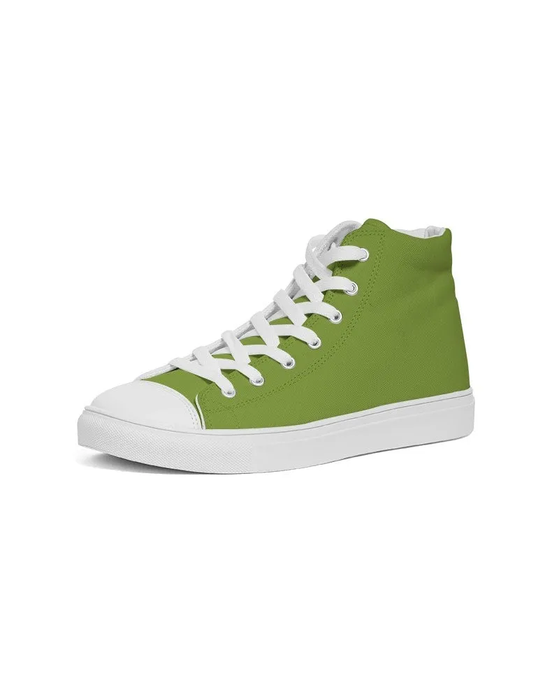 Shaded Warm Green High-Top Canvas Sneakers | Men's | C38M0Y100K30