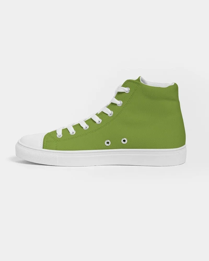 Shaded Warm Green High-Top Canvas Sneakers | Men's | C38M0Y100K30