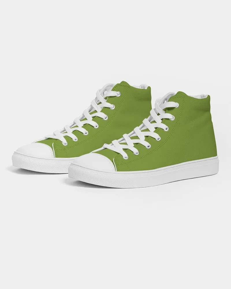 Shaded Warm Green High-Top Canvas Sneakers | Women's | C38M0Y100K30