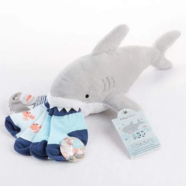 Sherman the Shark Plush Plus Socks for Baby