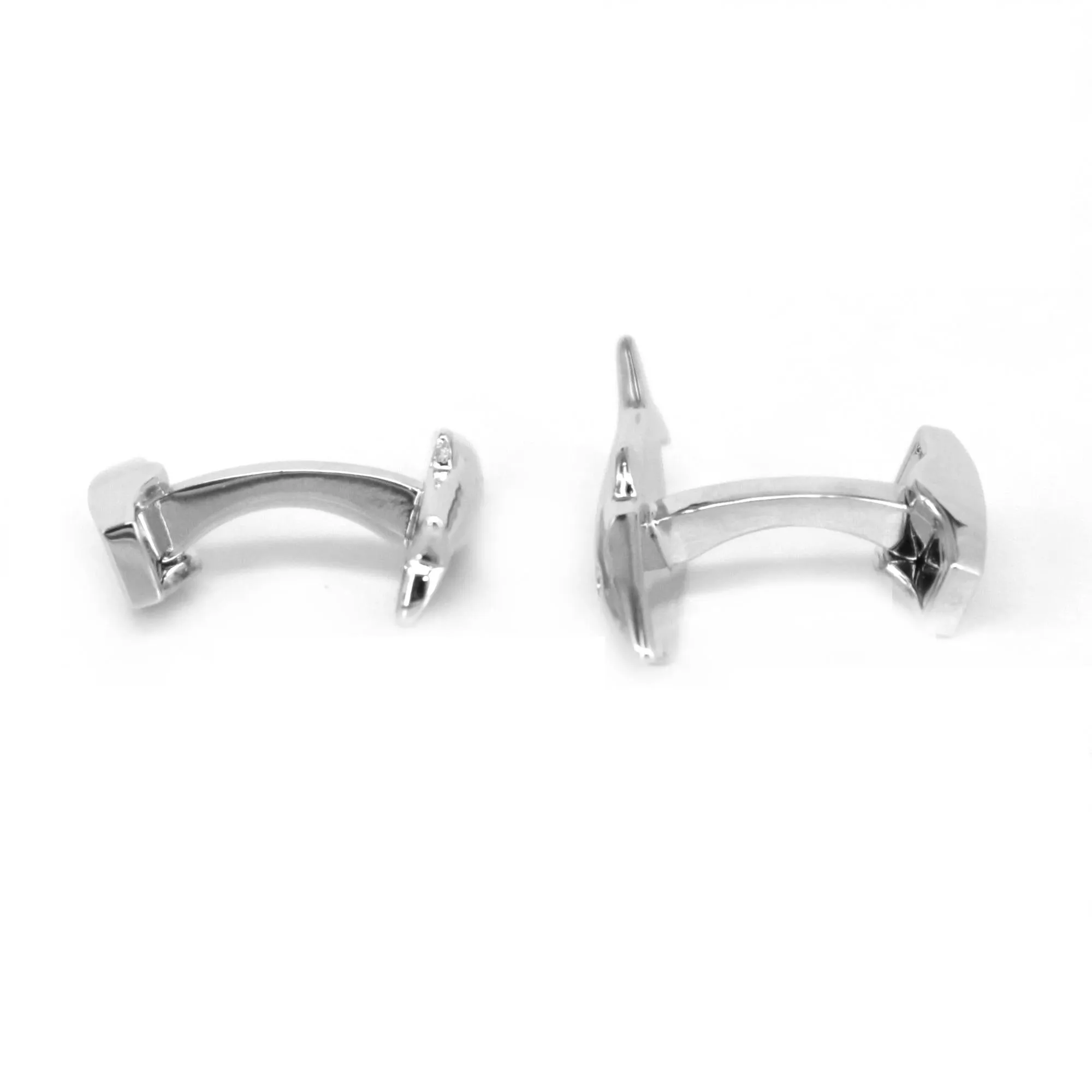 Silver Shark Cufflinks