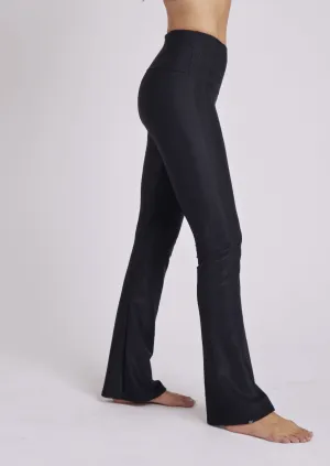 Sleek Onzie Ribbed Studio Flare Leg Pant Made in USA - Clearance Final Sale