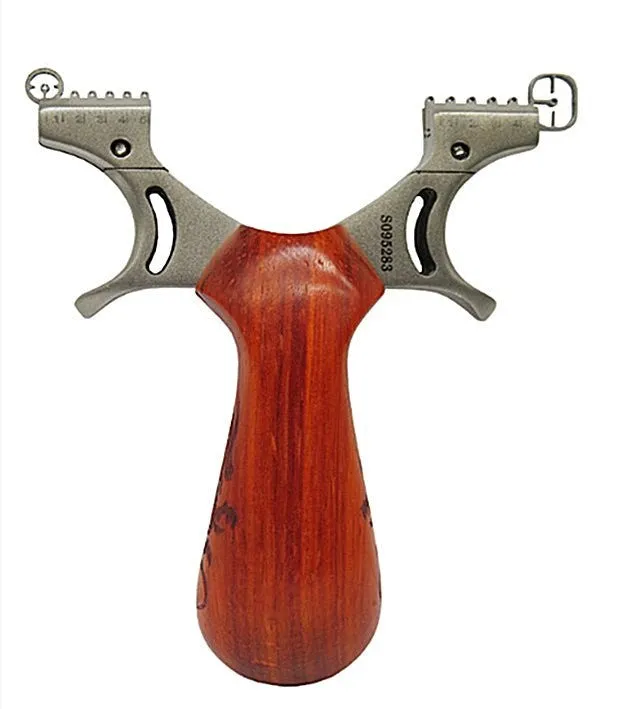 Slingshot Solid Wood Outdoor Sports Dragon Totem 304 Stainless Steel Target Shooting Slingshot