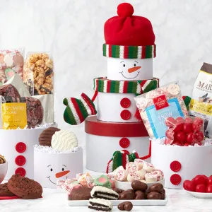 Snowman Sweets: Holiday Gift Tower