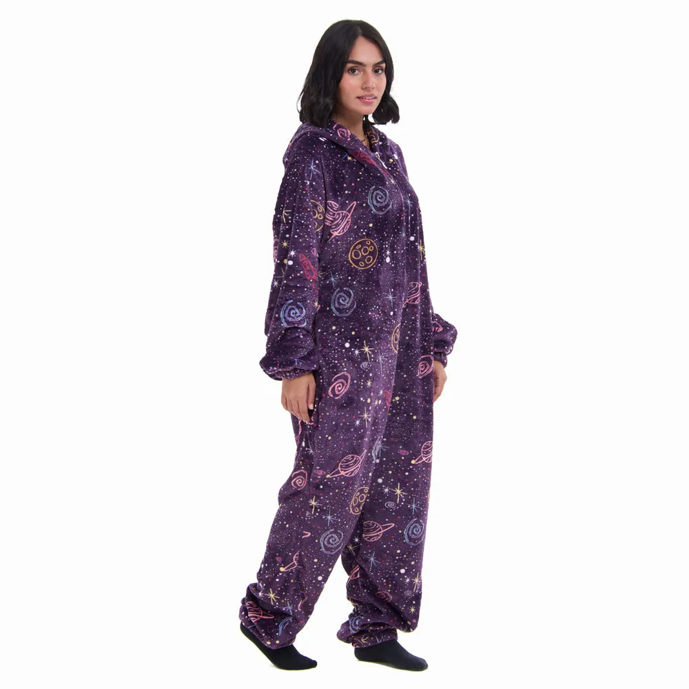 Snuggs Blanket Onesie Purple Space