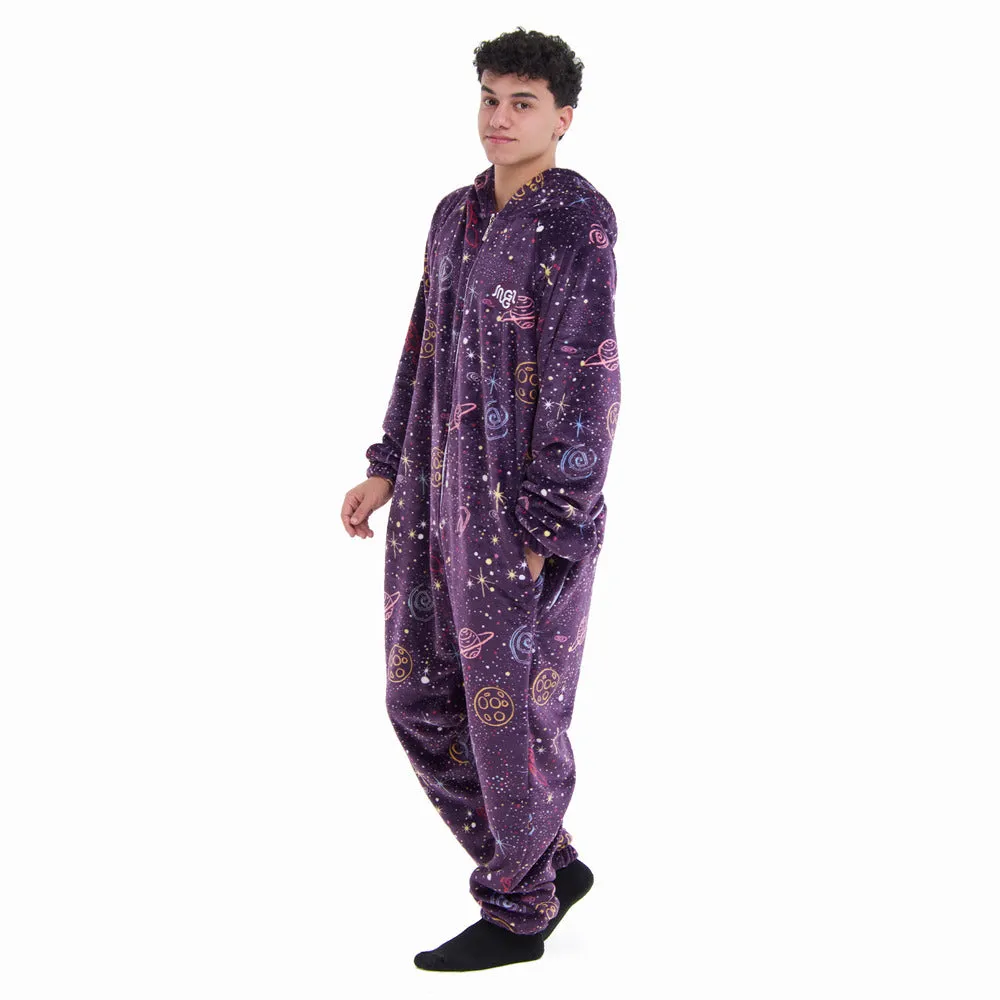 Snuggs Blanket Onesie Purple Space