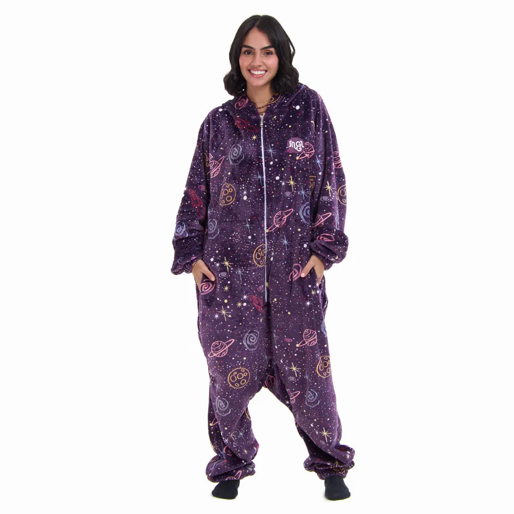 Snuggs Blanket Onesie Purple Space