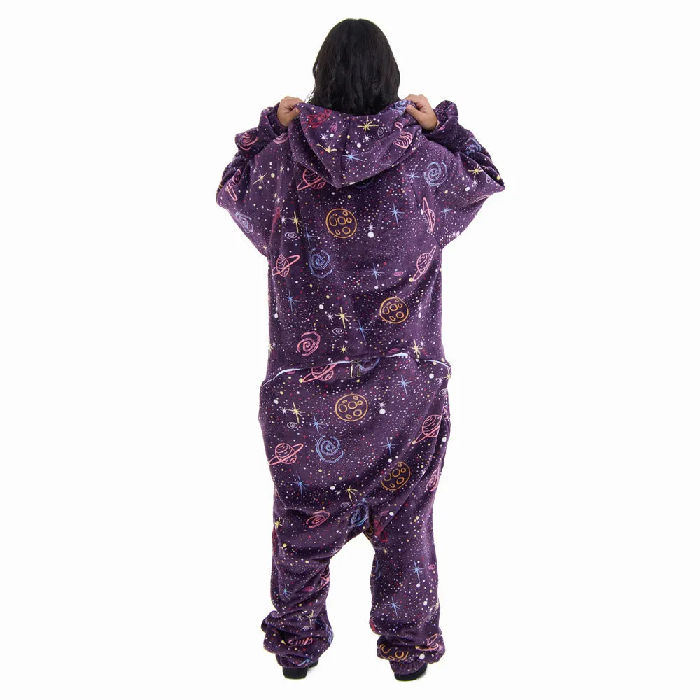 Snuggs Blanket Onesie Purple Space