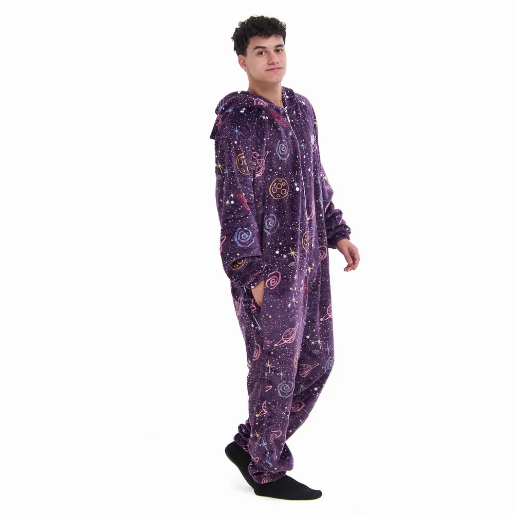 Snuggs Blanket Onesie Purple Space