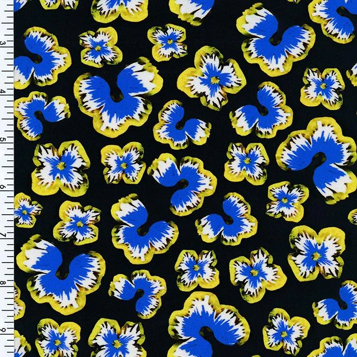 SP-NP2655 Butterfly Daisy Nylon Spandex Digitally Wet Print