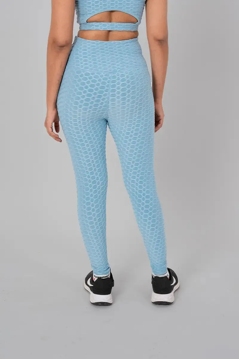 Sunday Anti-Cellulite & Anti-slip Leggings- Sky Blue