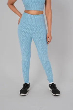 Sunday Anti-Cellulite & Anti-slip Leggings- Sky Blue