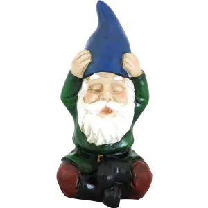 Sunnydaze Sage the Yoga Garden Gnome Statue Decoration - 11"