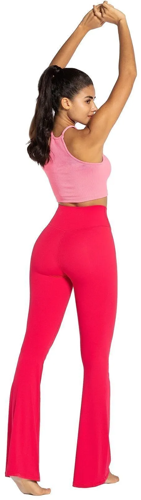 Sunzel Flare Leggings, Crossover Yoga Pants for Women with Tummy Control, High-W