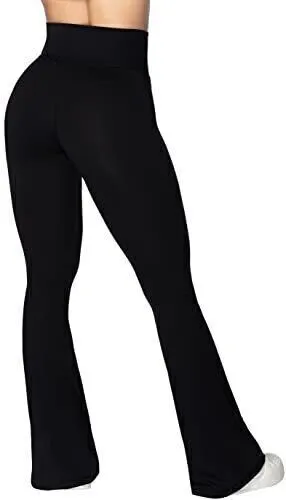 Sunzel Flare Leggings, Crossover Yoga Pants for Women with Tummy Control, High-W