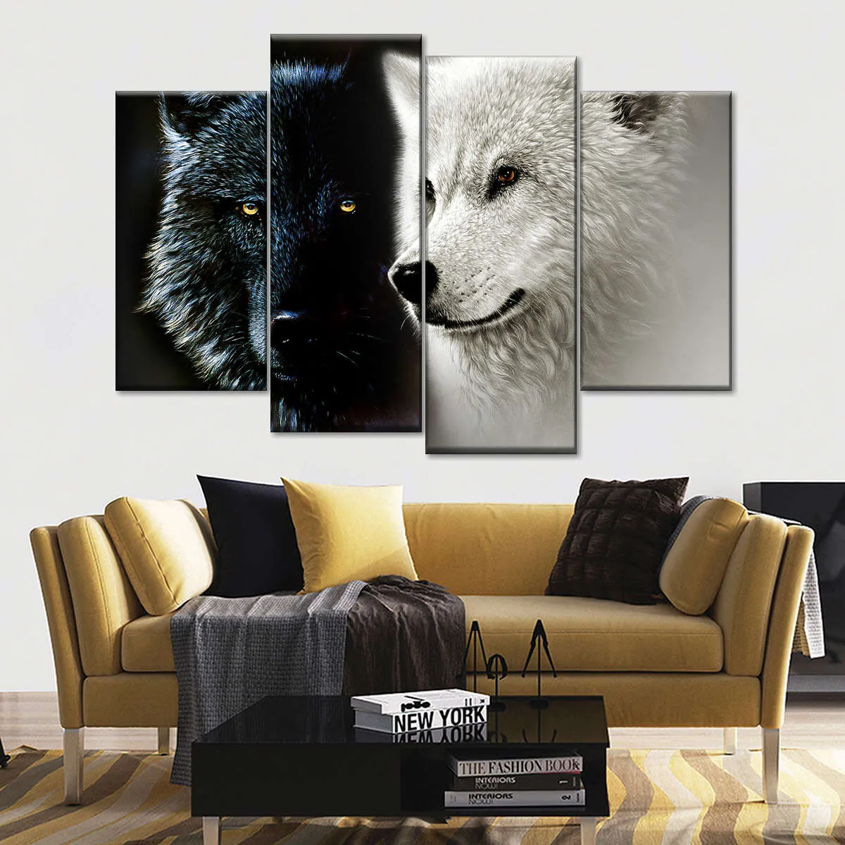 Tale Of Two Wolves Wall Art