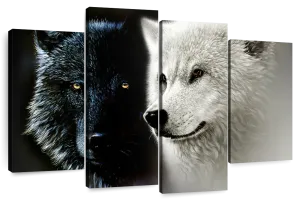 Tale Of Two Wolves Wall Art