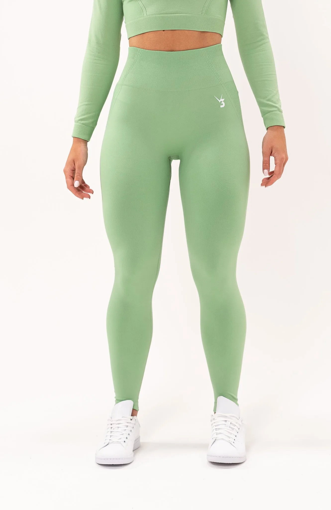 Tempo Seamless Scrunch Leggings - Mint