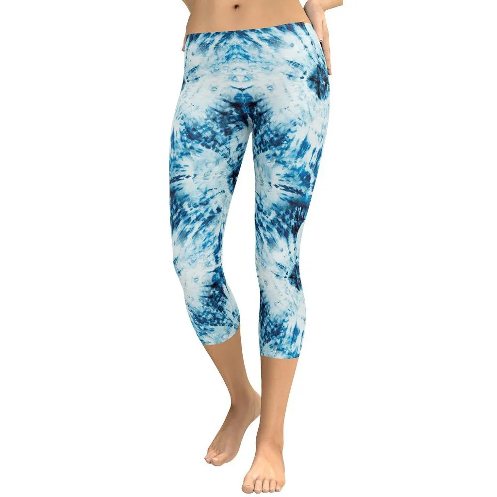 Tie Dye Indigo Capris