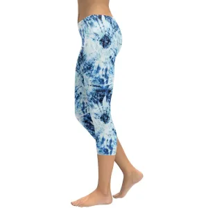 Tie Dye Indigo Capris