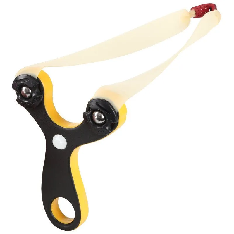 Tied-Free Card Ball Bow Round Rubber Dual-Use Slingshot